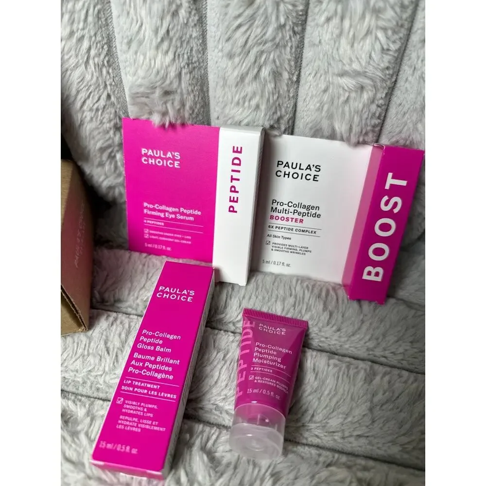 Paula's Choice Plump & Firm Peptide 4 Piece Skincare Set New